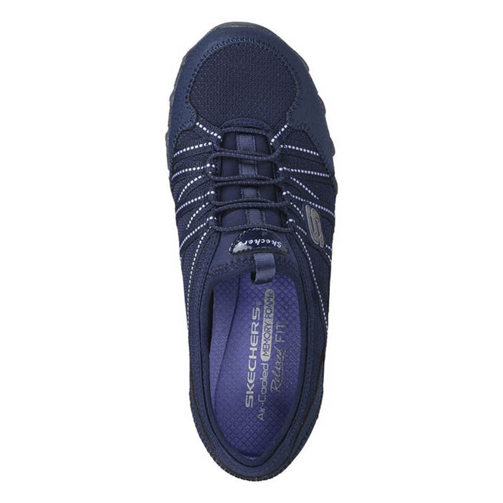Women's Skechers Relaxed Fit: Bikers Lite - Relive Sneaker - Wide Width NAVY 100560W-NVY