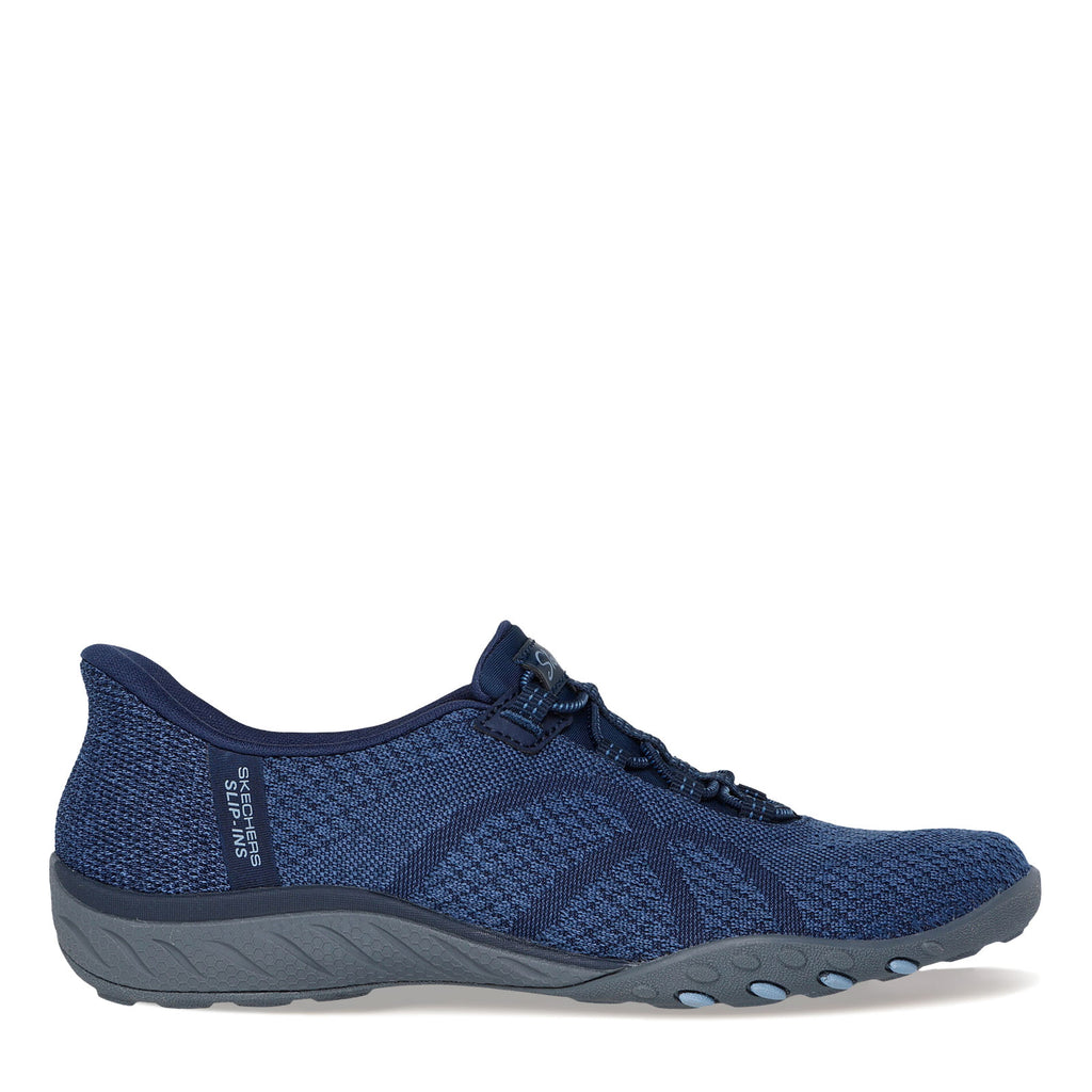 Women's Skechers Slip-ins: Breathe-Easy - Knitty Waves Sneaker NAVY 100762-NVY