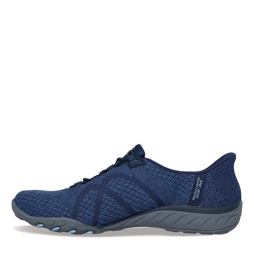 Women's Skechers Slip-ins: Breathe-Easy - Knitty Waves Sneaker NAVY 100762-NVY