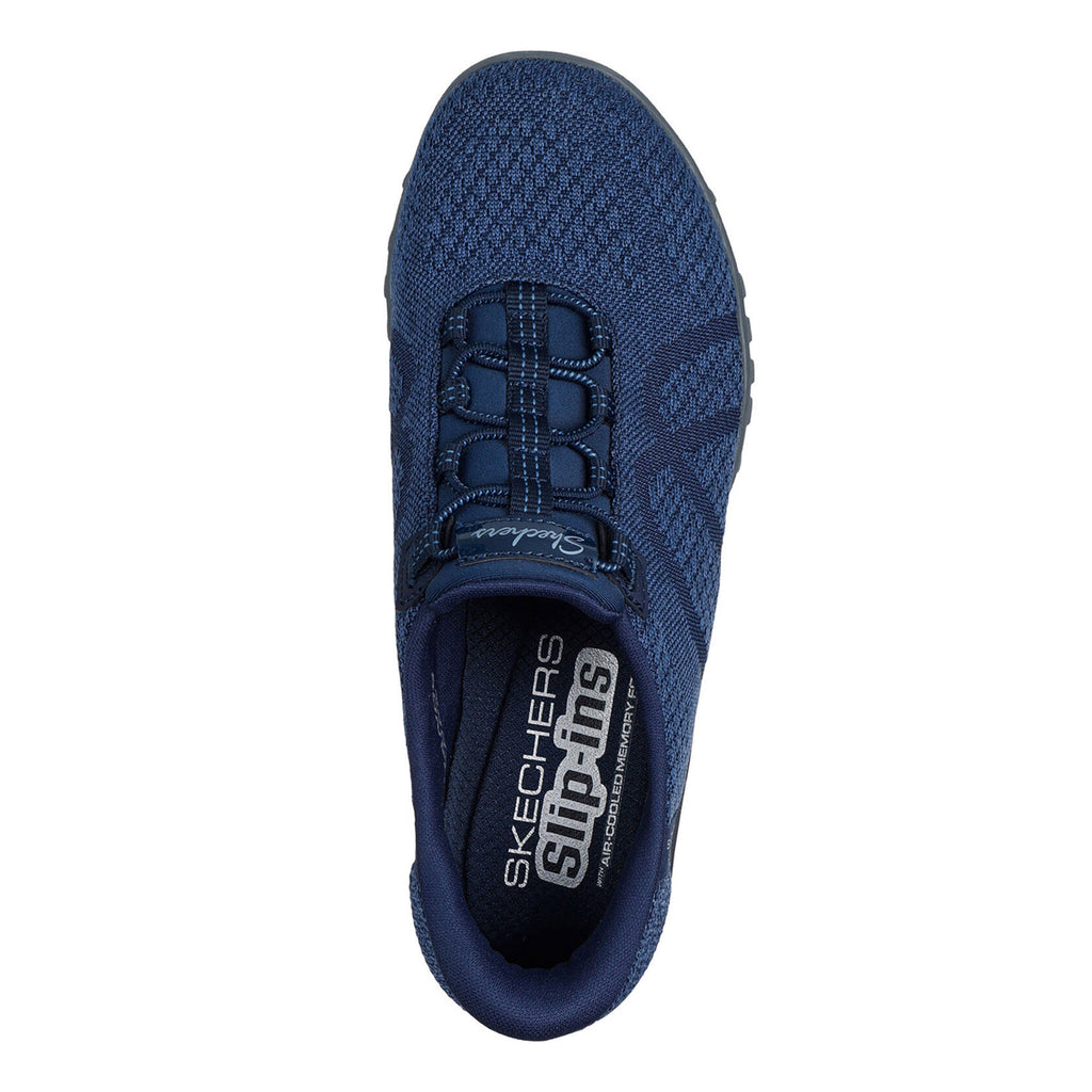 Women's Skechers Slip-ins: Breathe-Easy - Knitty Waves Sneaker NAVY 100762-NVY