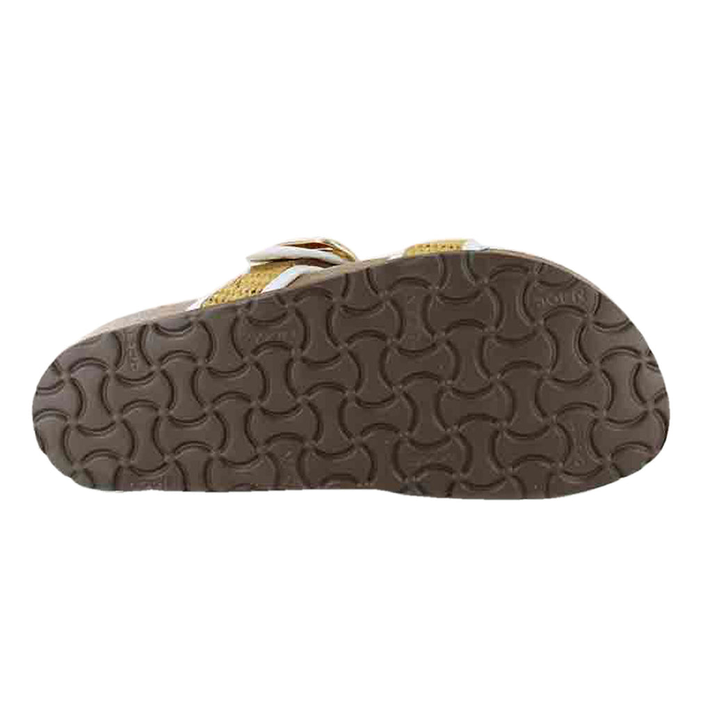 Women's Naot Nashville Sandal WHITE / GOLDEN BLONDE RAFFIA 101208-YBY