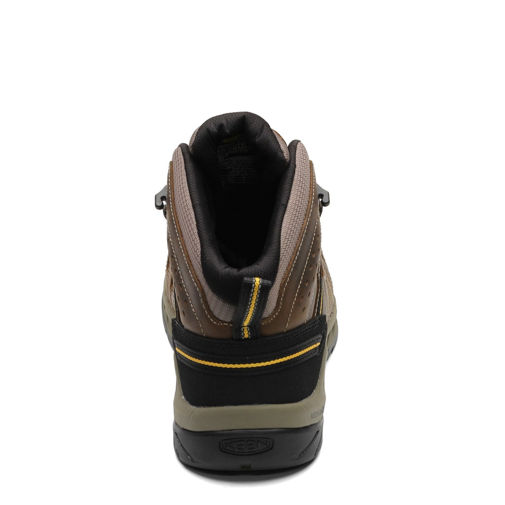 Men's KEEN Utility Flint II Mid Steel Toe Work Boot CASCADE BROWN 1023228