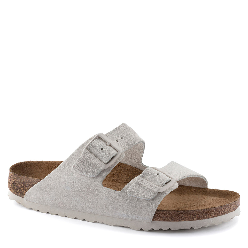 Women's Birkenstock Arizona Soft Footbed Sandal - Narrow Fit ANTIQUE WHITE 1024 516 N