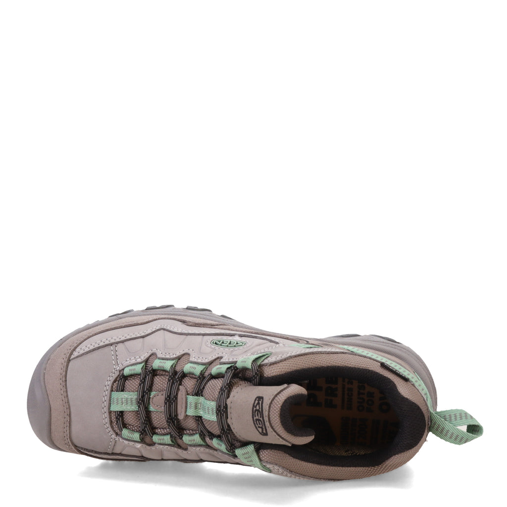 Women's KEEN Targhee IV Waterproof Hiking Shoe ALLOY/GRANITE/GREEN 1028992