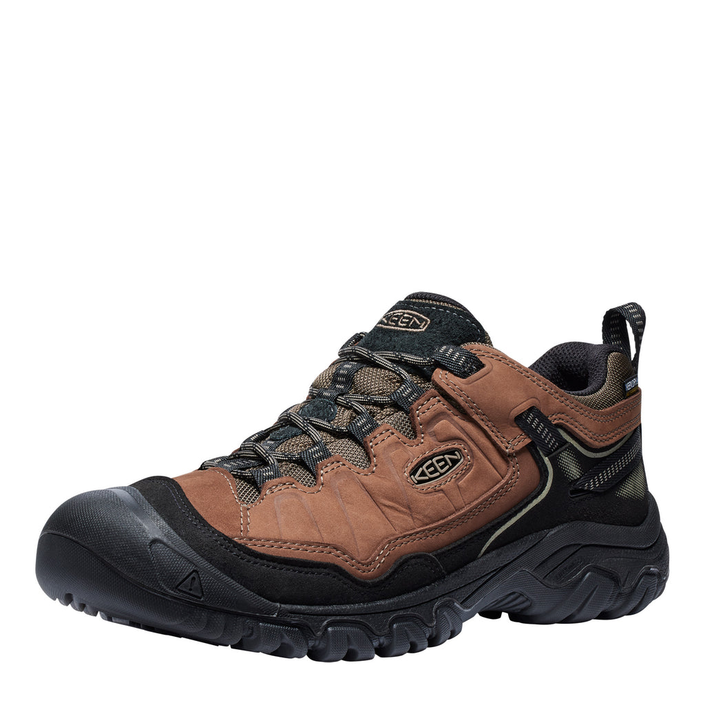 Men's KEEN Targhee IV Waterproof Hiking Shoe BISON/BLACK 1028997
