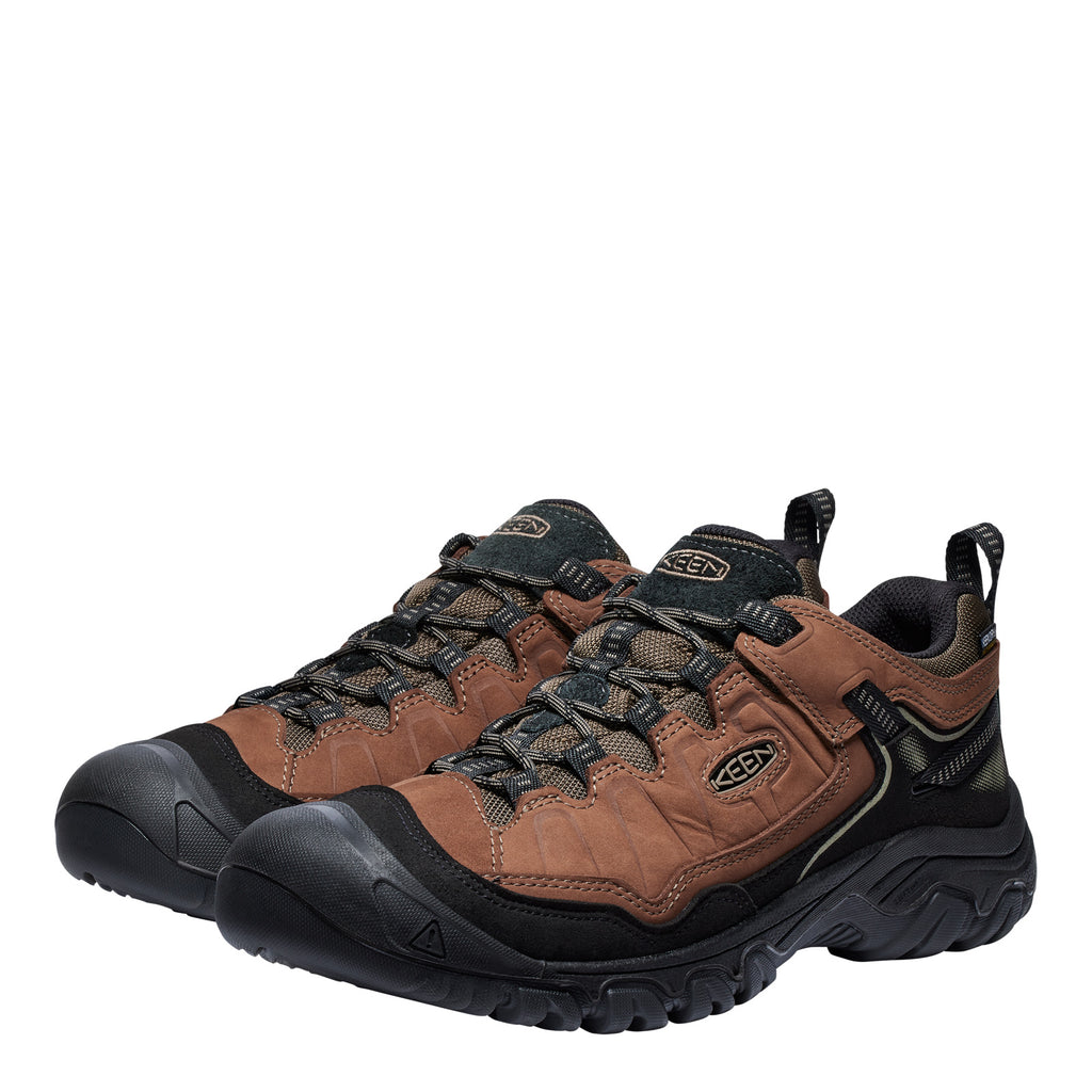 Men's KEEN Targhee IV Waterproof Hiking Shoe BISON/BLACK 1028997