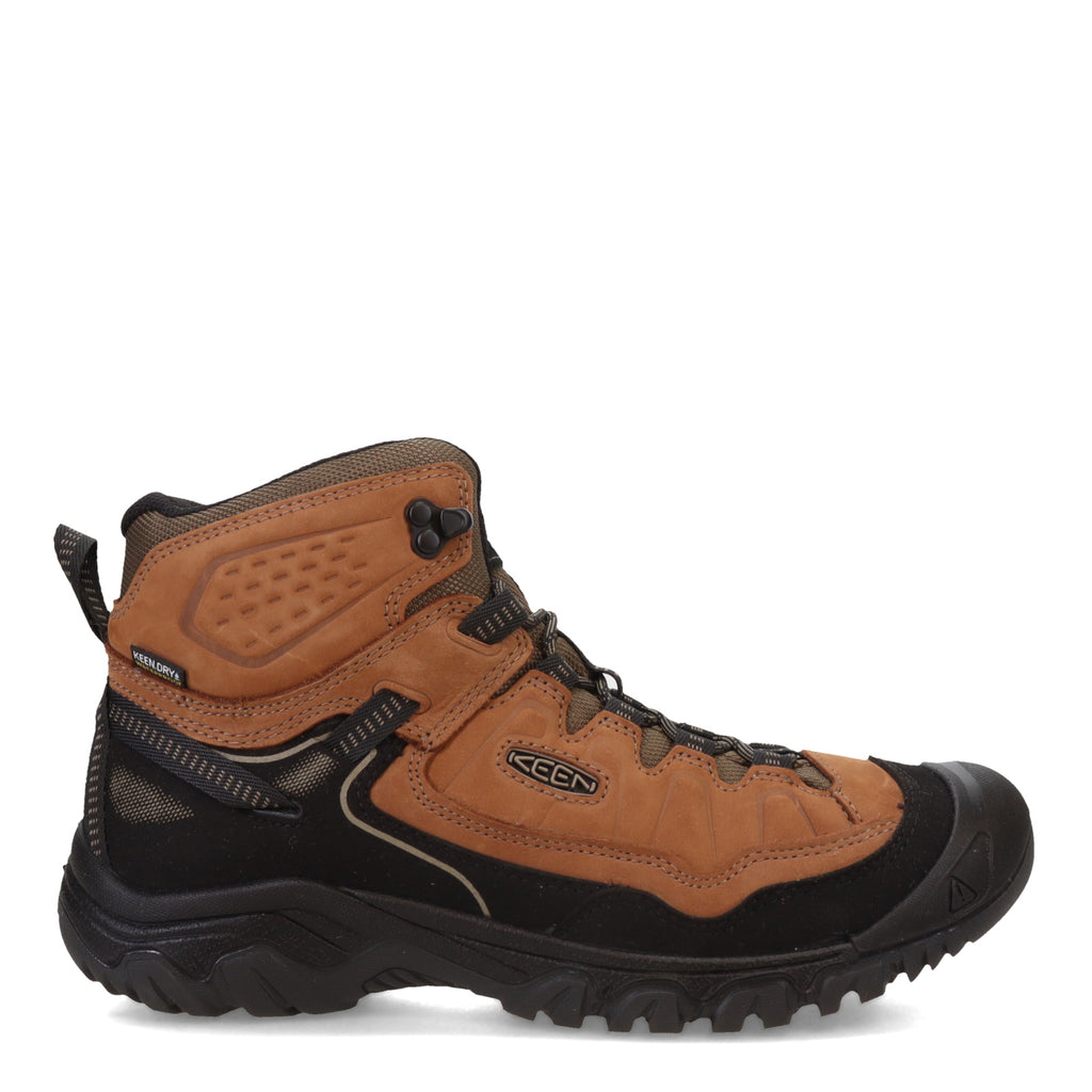 Men's KEEN Targhee IV Mid Waterproof Hiking Boot - Wide Width BISON/BLACK 1029002