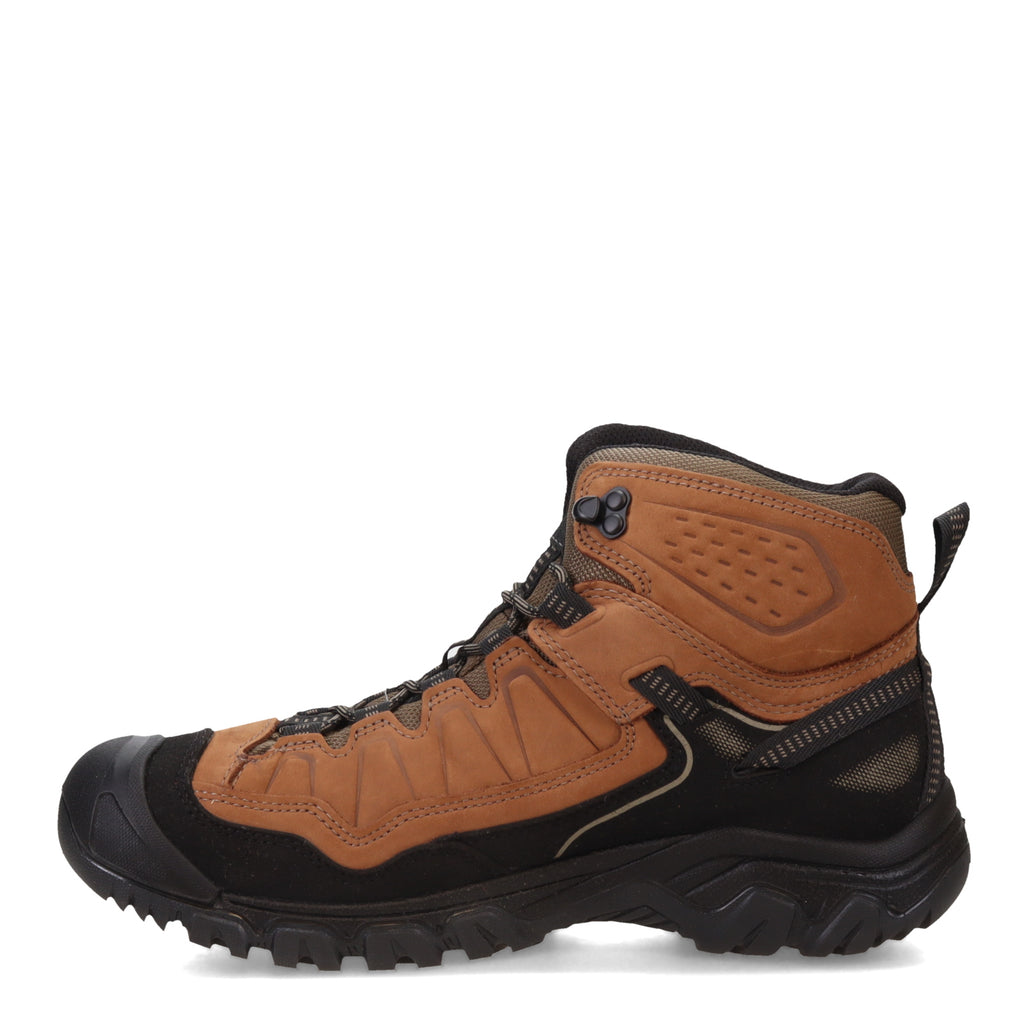 Men's KEEN Targhee IV Mid Waterproof Hiking Boot - Wide Width BISON/BLACK 1029002