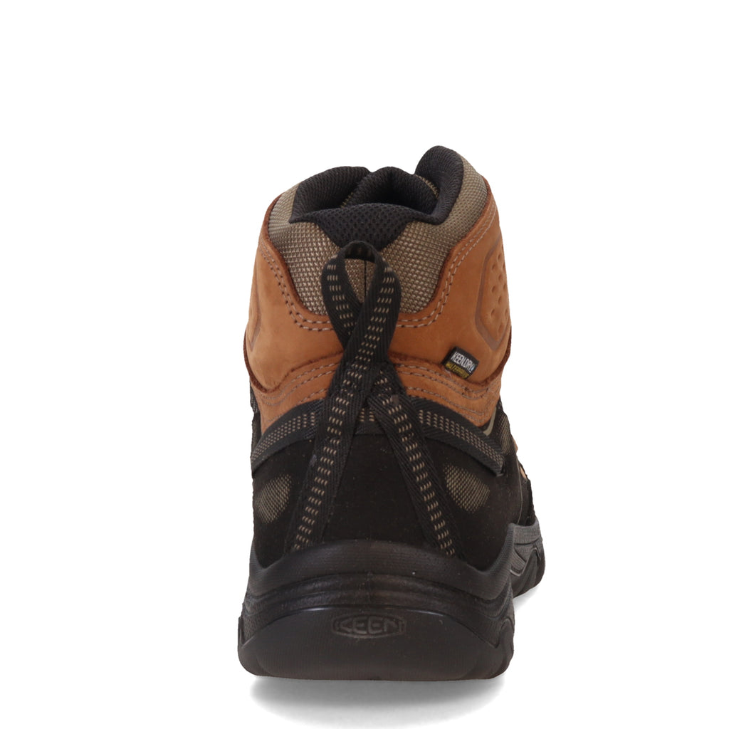 Men's KEEN Targhee IV Mid Waterproof Hiking Boot - Wide Width BISON/BLACK 1029002
