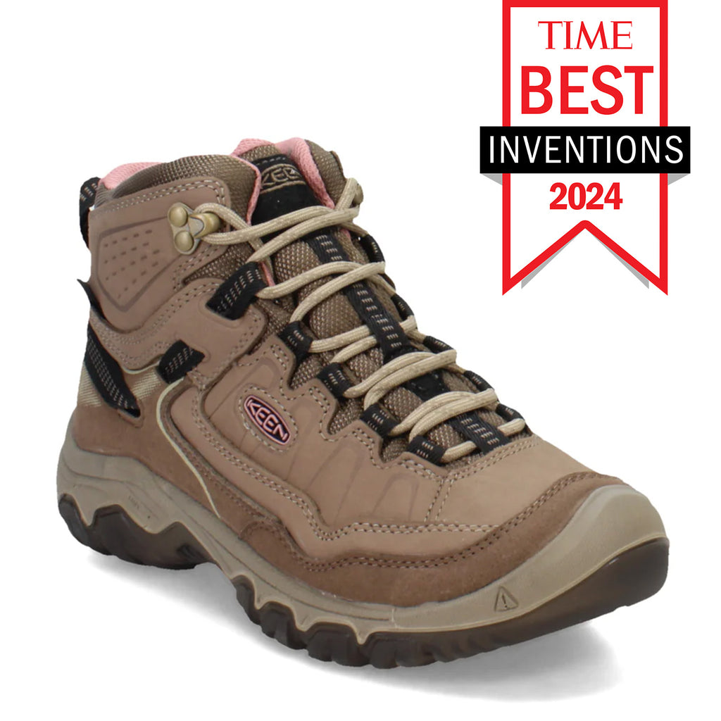 Women's KEEN Targhee IV Waterproof Hiking Boot - Wide Width BRINDLE/NOSTALGIA ROSE 1029017