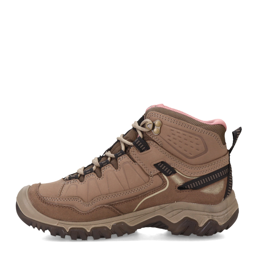Women's KEEN Targhee IV Waterproof Hiking Boot - Wide Width BRINDLE/NOSTALGIA ROSE 1029017