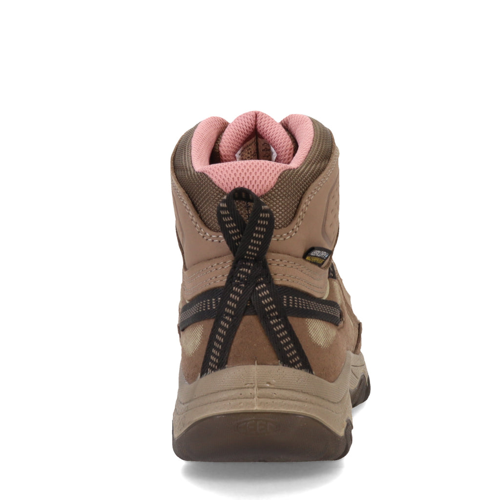 Women's KEEN Targhee IV Waterproof Hiking Boot - Wide Width BRINDLE/NOSTALGIA ROSE 1029017