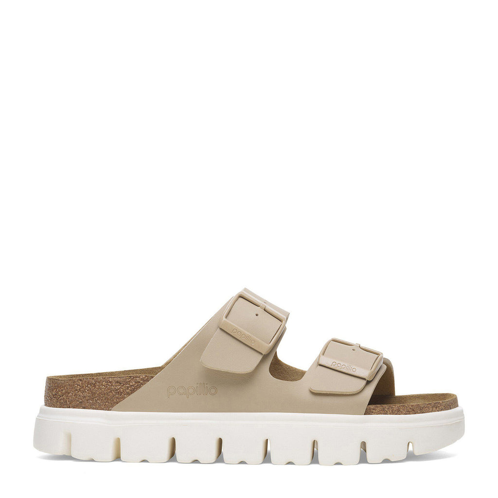 Women's Birkenstock Papillio Arizona Chunky Slide - Narrow Fit SANDCASTLE 1029094 N
