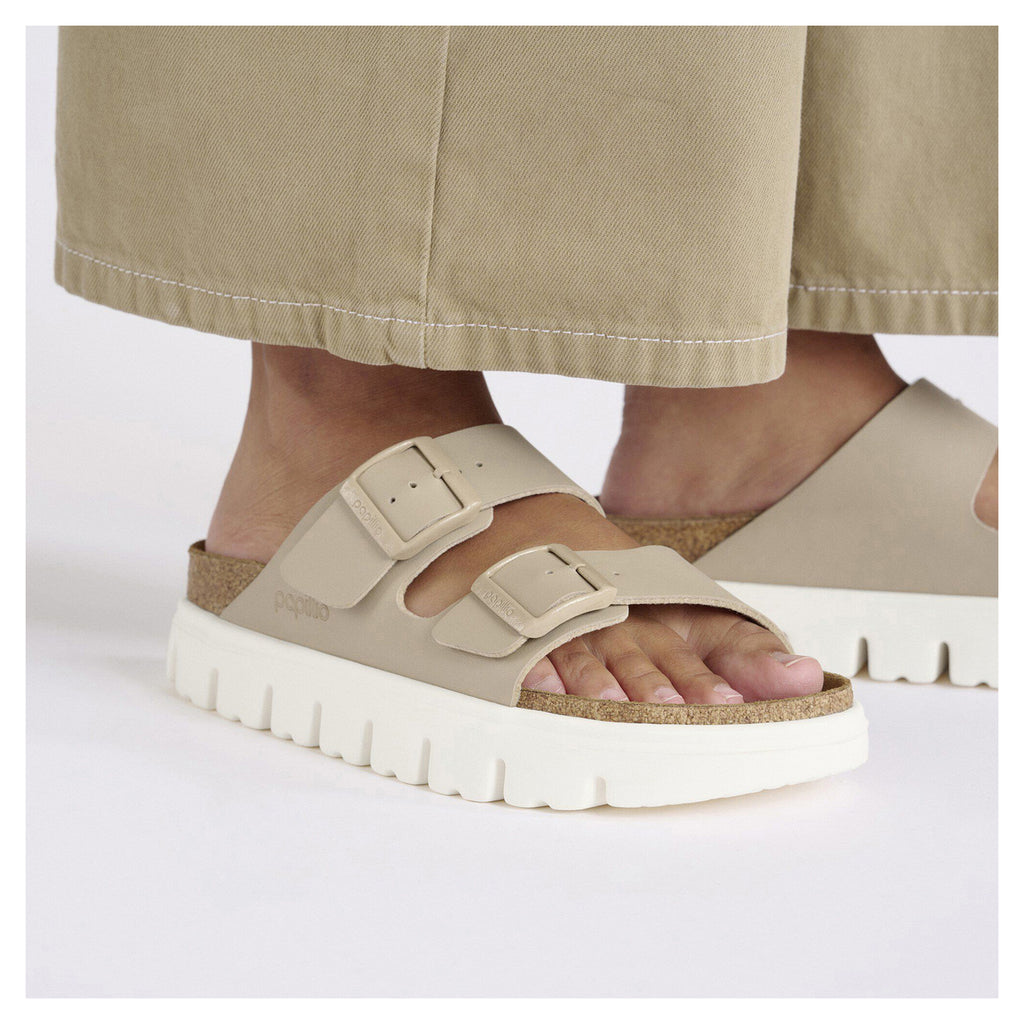 Women's Birkenstock Papillio Arizona Chunky Slide - Narrow Fit SANDCASTLE 1029094 N