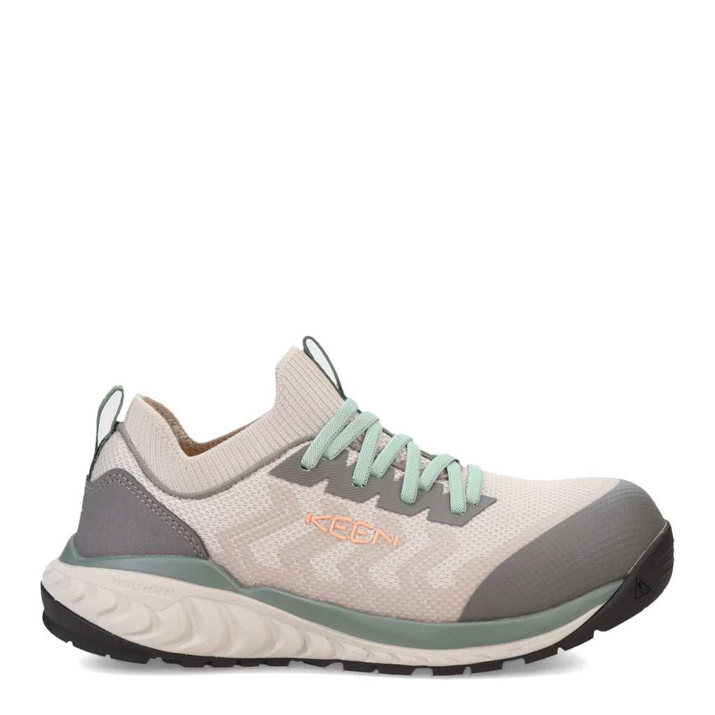 Women's KEEN Utility Arvada Shift Comp Toe Work Sneaker STEEL GREY/GRANITE GREEN 1029123