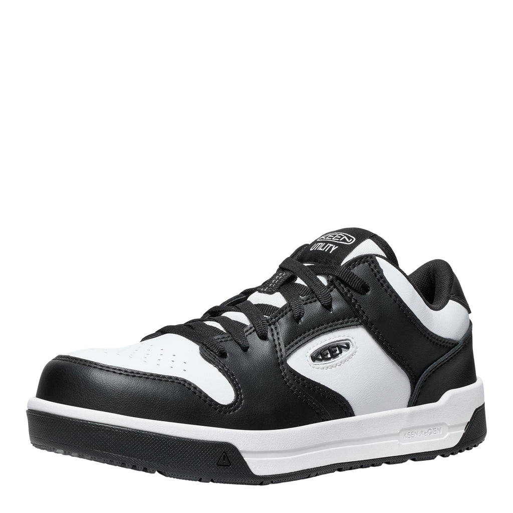 Men's KEEN Utility Overton Comp Toe Work Sneaker WHITE/BLACK 1029701