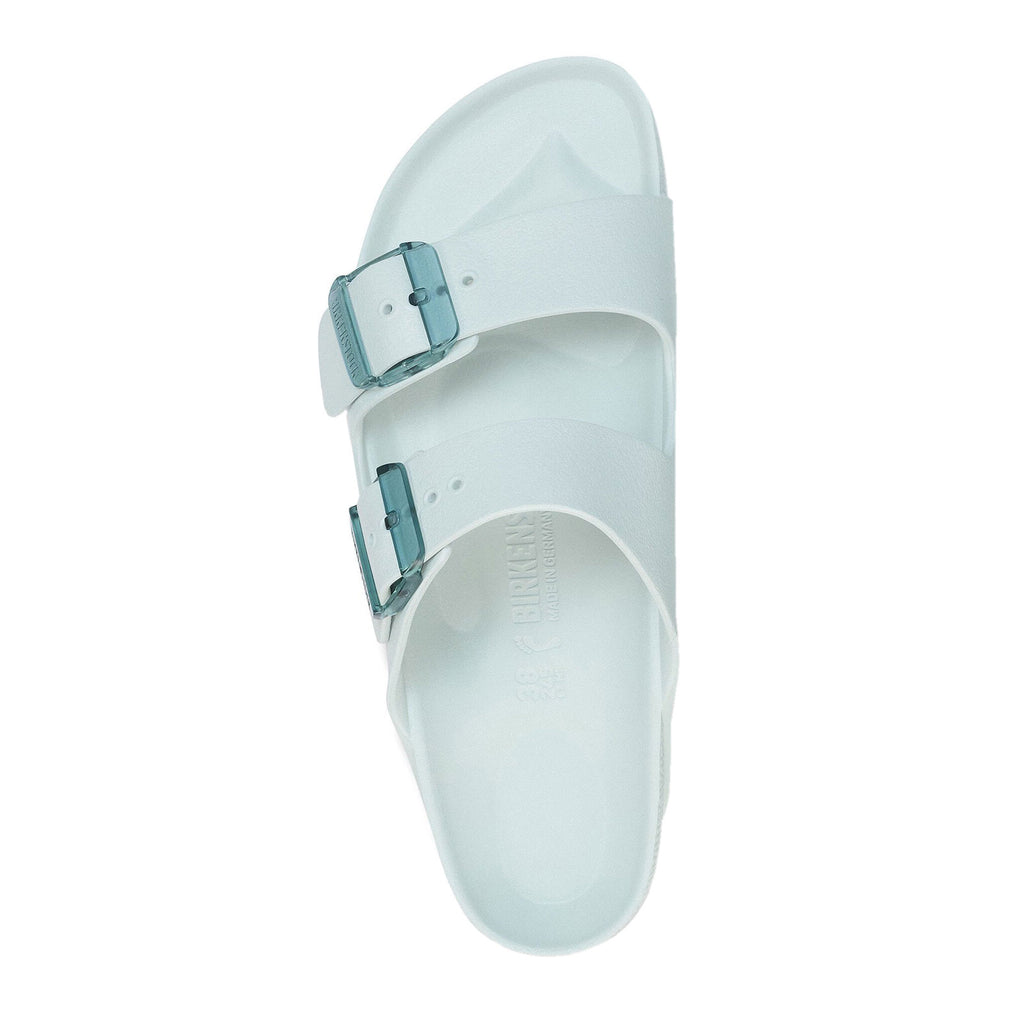 Women's Birkenstock Arizona Stealth Buckle Sandal - Narrow Fit SURF GREEN 1029744 N
