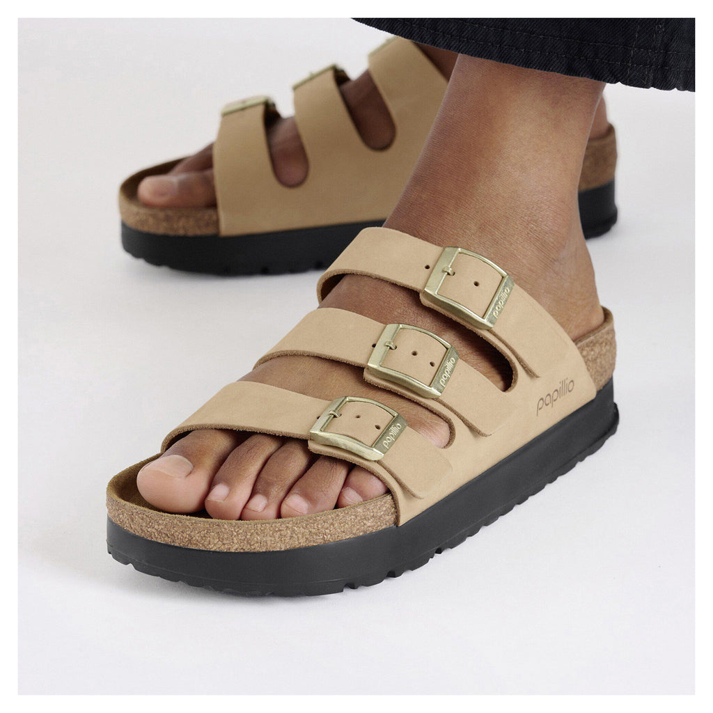 Women's Birkenstock Florida III Flex Platform Sandal SANDCASTLE 1029760 N