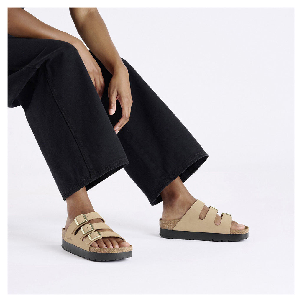Women's Birkenstock Florida III Flex Platform Sandal SANDCASTLE 1029760 N