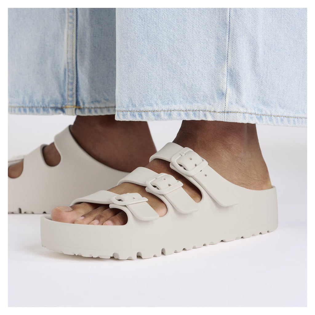 Women's Birkenstock Florida Flex Platform Sandal EGGSHELL 1029770 N