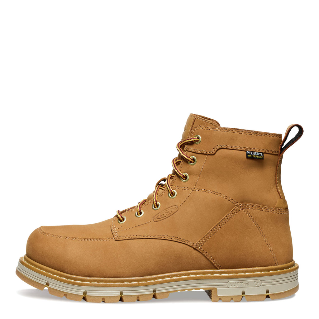 Men's KEEN Utility San Jose 6-inch Waterproof Aluminum Toe 90-degree Heel Boot BISTRE/GUM 1029848