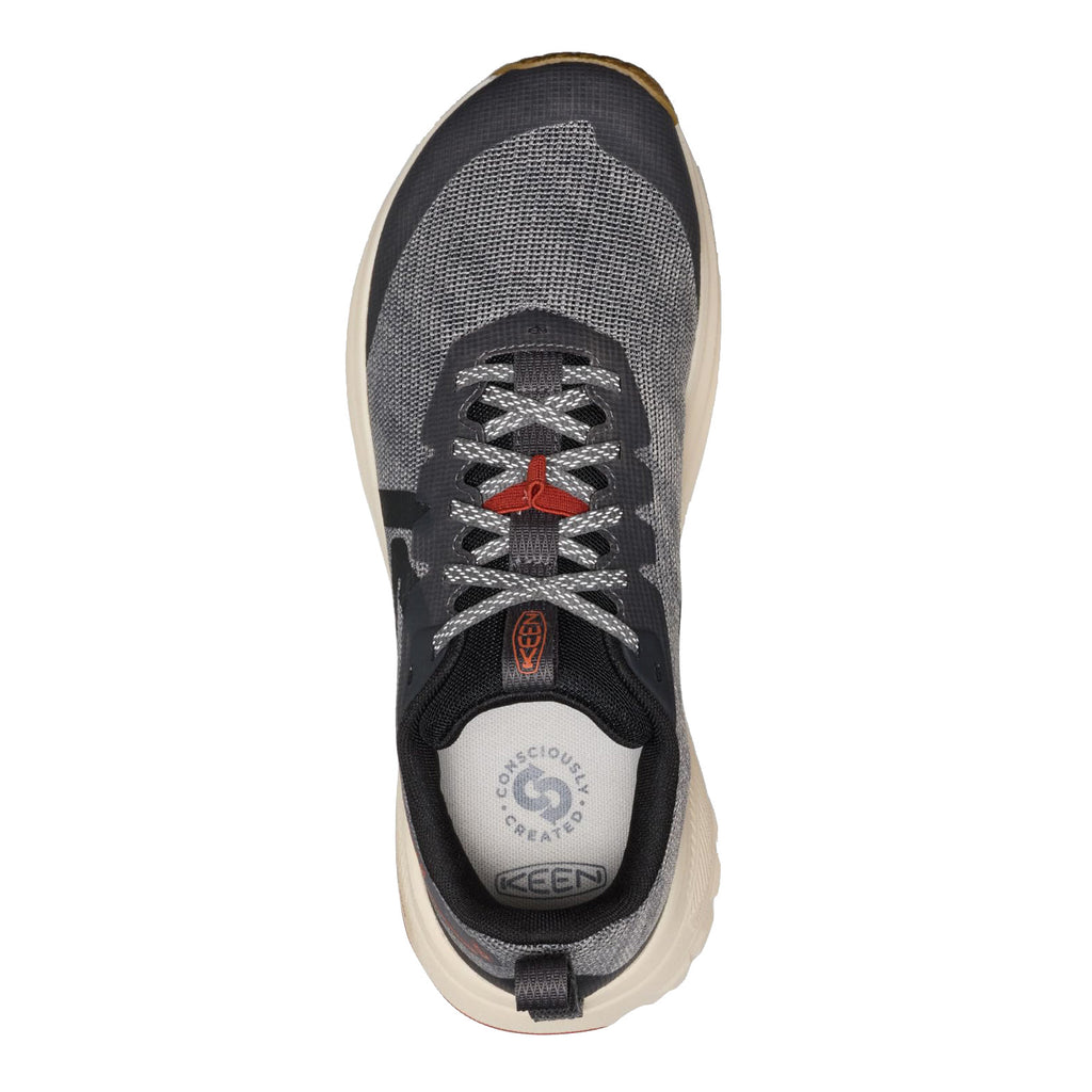 Men's KEEN Roam Trail Running Shoe MAGNET / BURNT BRICK 1032326