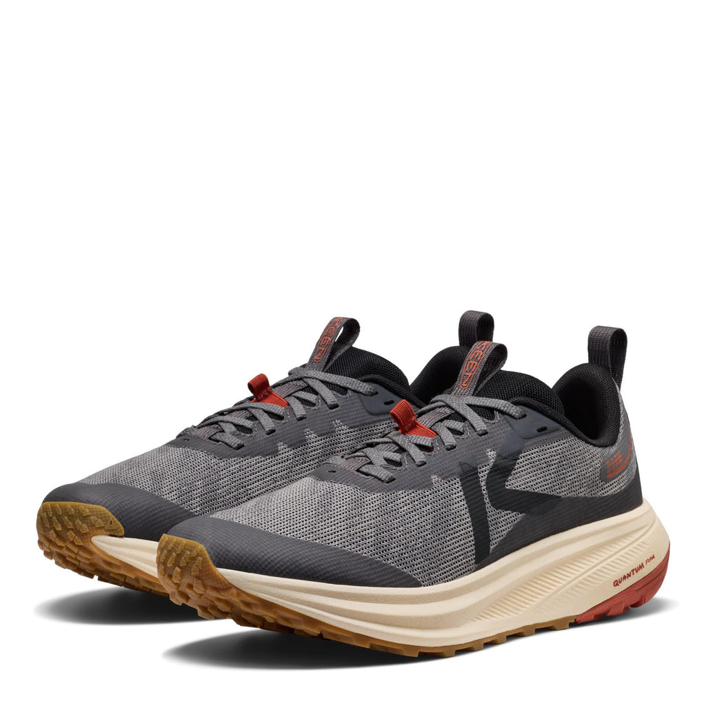 Men's KEEN Roam Trail Running Shoe MAGNET / BURNT BRICK 1032326