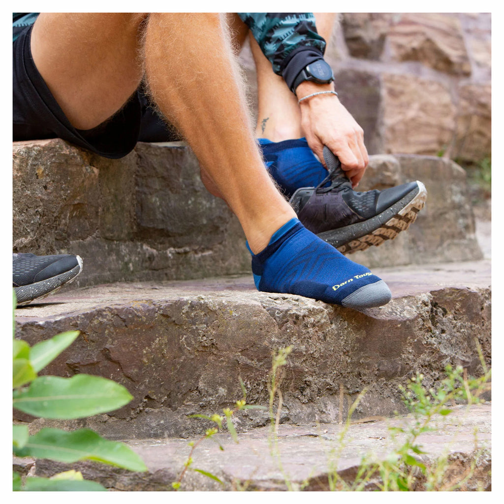 Men's Darn Tough No Show Tab Cushioned Ultra-Lightweight Running Socks ECLIPSE 1039-ECLIPSE