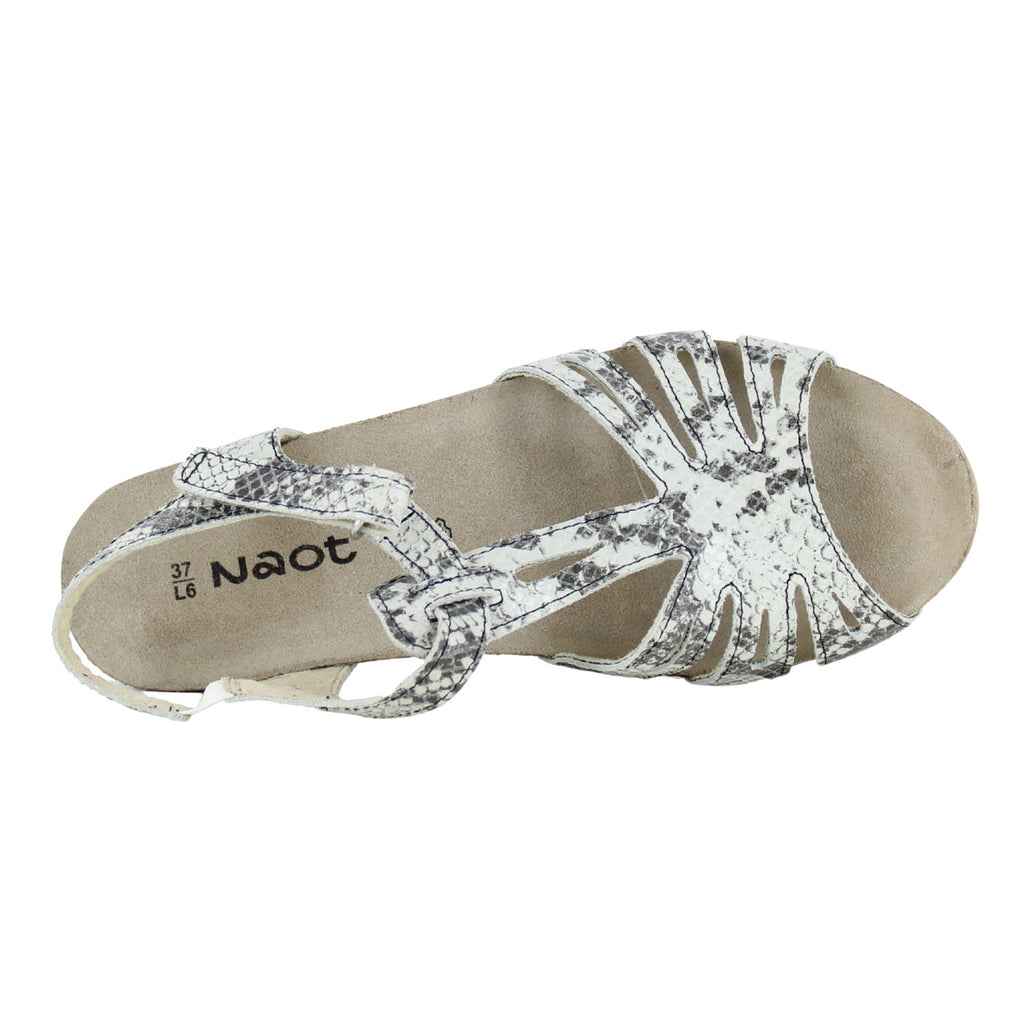 Women's Naot Starlet Sandal BLACK  WHITE 104127-BBE