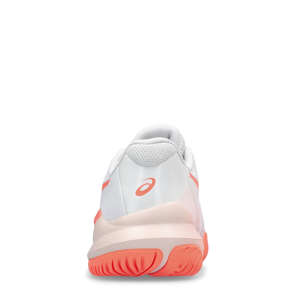 Women's ASICS GEL-Challenger 14 Tennis Shoe WHITE/SUN CORAL 1042A231-101