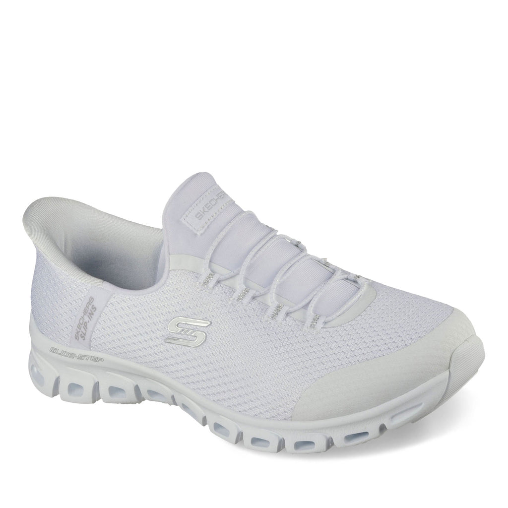Women's Skechers Slip-ins: Glide-Step - Pursuit Sneaker WHITE 104547-WSL