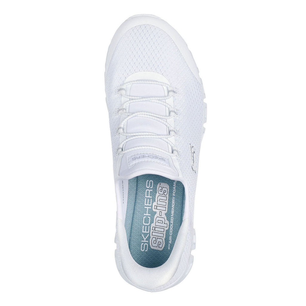 Women's Skechers Slip-ins: Glide-Step - Pursuit Sneaker WHITE 104547-WSL