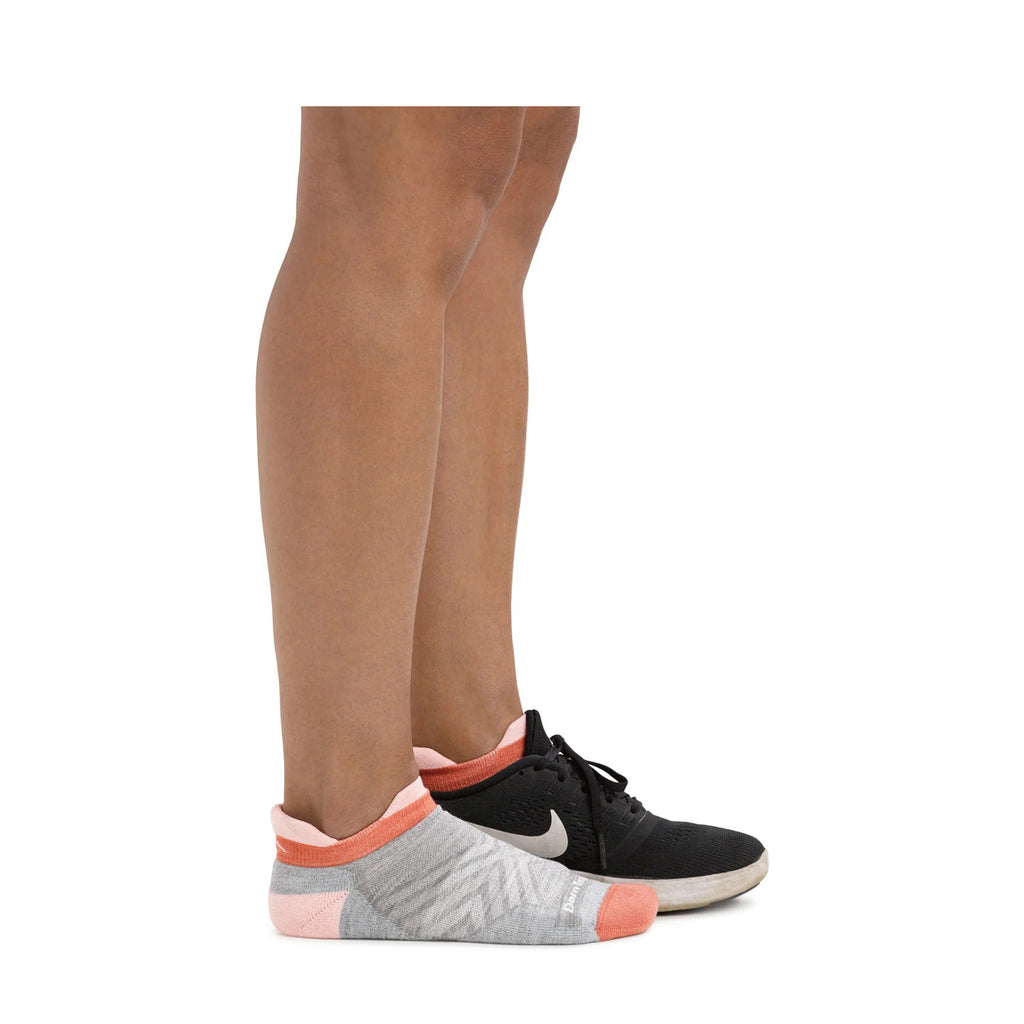 Women's Darn Tough No Show Tab Cushioned Ultra-Lightweight Running Socks ASH 1047-ASH