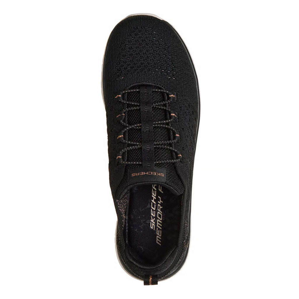 Women's Skechers Virtue - Copper Sneaker BLACK ROSE GOLD 104723-BKRG