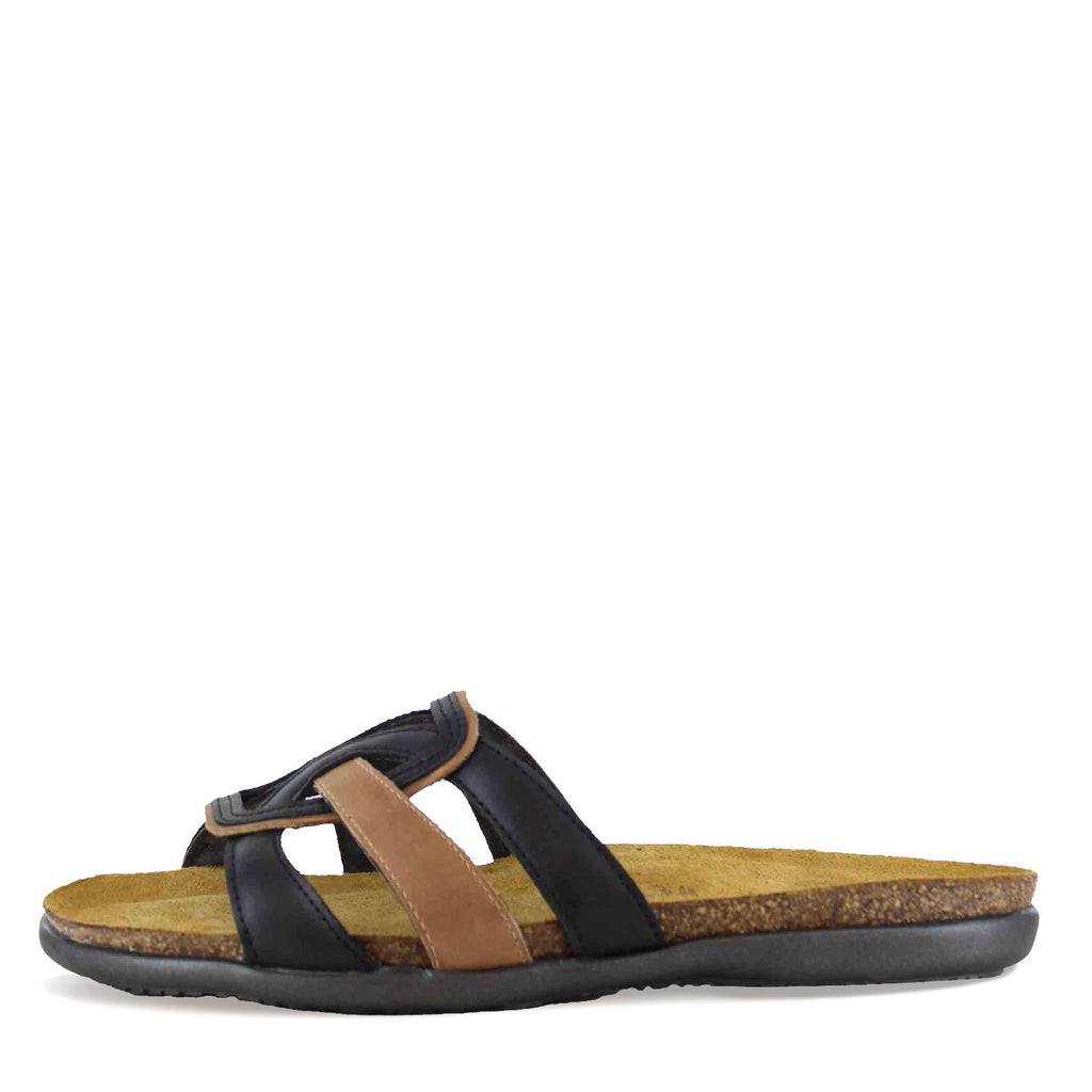 Women's Naot Liv Sandal BLACK BROWN 105150-NSI