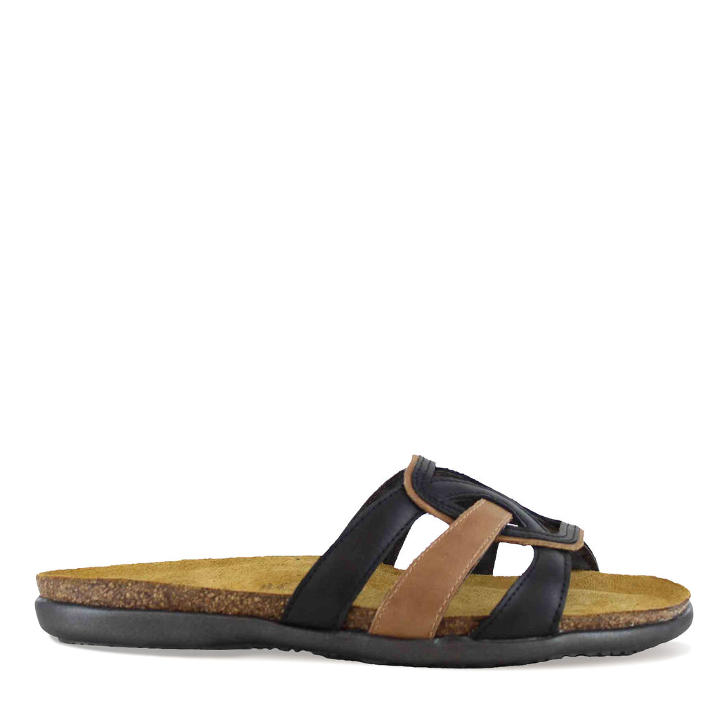 Women's Naot Liv Sandal BLACK BROWN 105150-NSI
