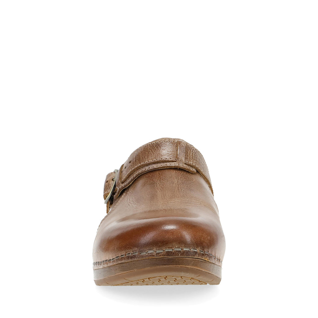 Women's Dansko Millie Clog TAN WAXY BRUSH OFF 10702-640600