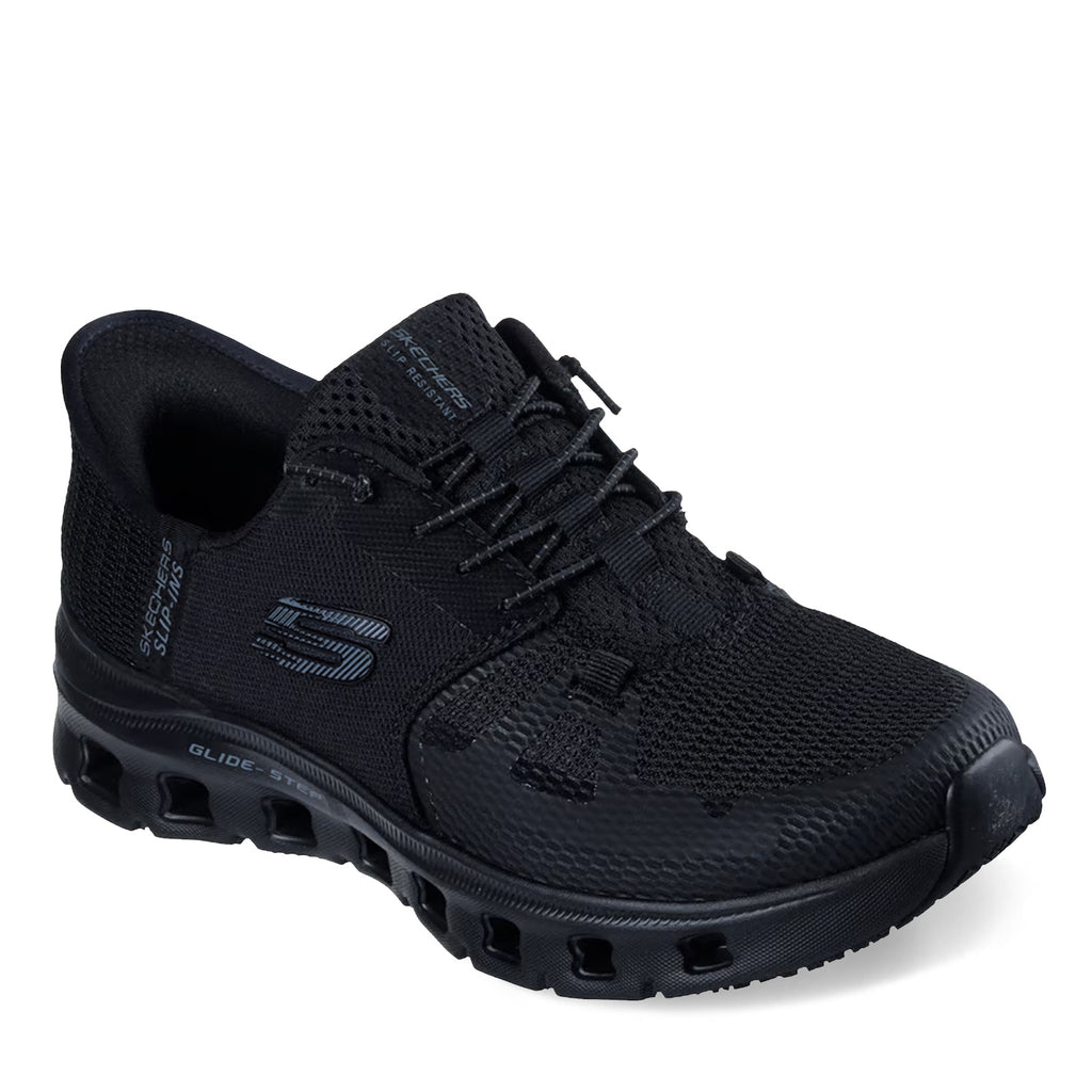 Women's Skechers Slip-ins Work Slip-Resistant: Glide-Step Pro - Edura Sneaker BLACK 108261-BLK