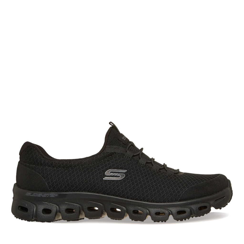 Women's Skechers Work Slip-Resistant: Glide-Step Sneaker BLACK 108379-BLK