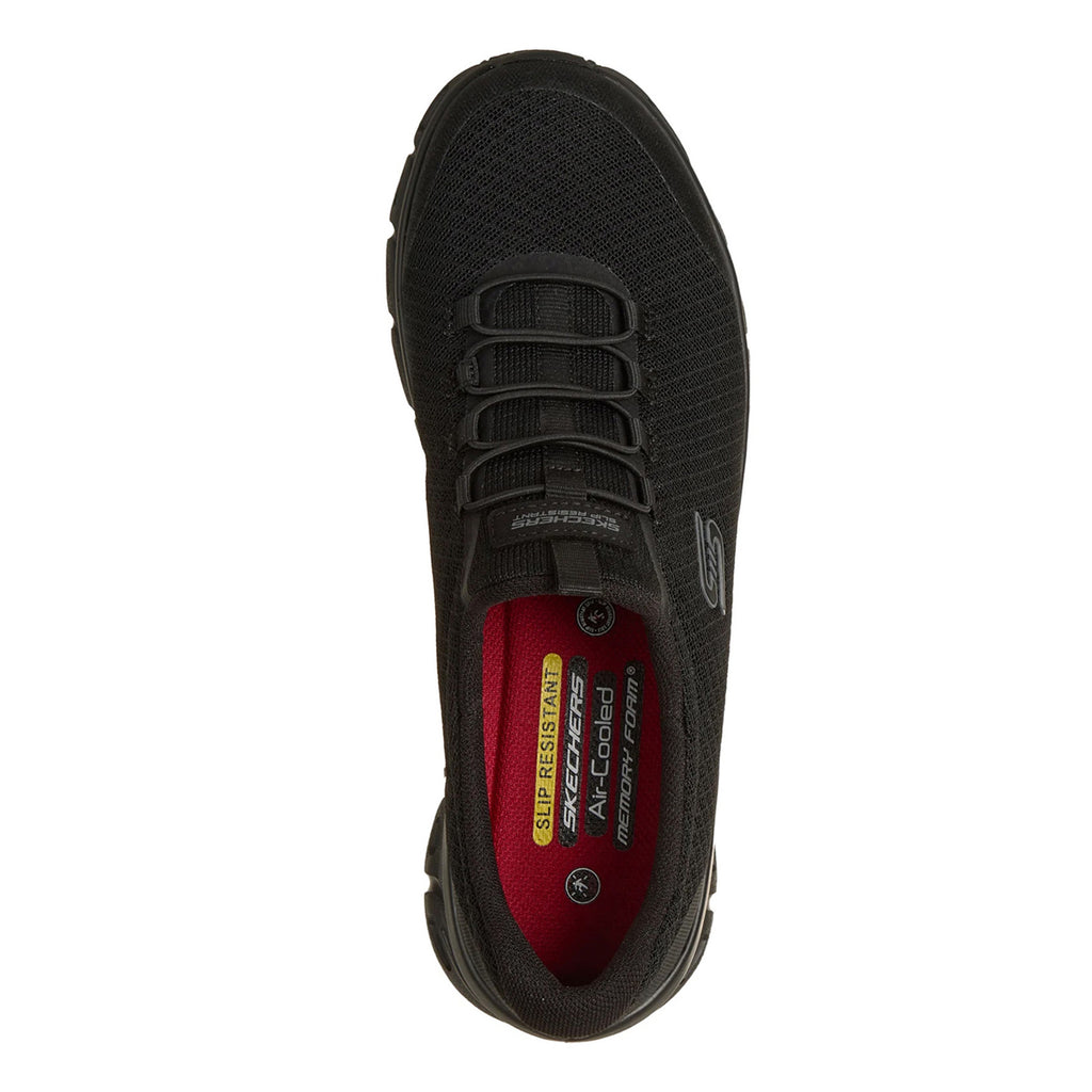 Women's Skechers Work Slip-Resistant: Glide-Step Sneaker BLACK 108379-BLK
