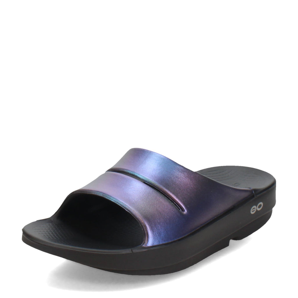 Women's OOfos OOahh Slide Sandal MIDNIGHT SPECTRE 1101-MIDNIGHT