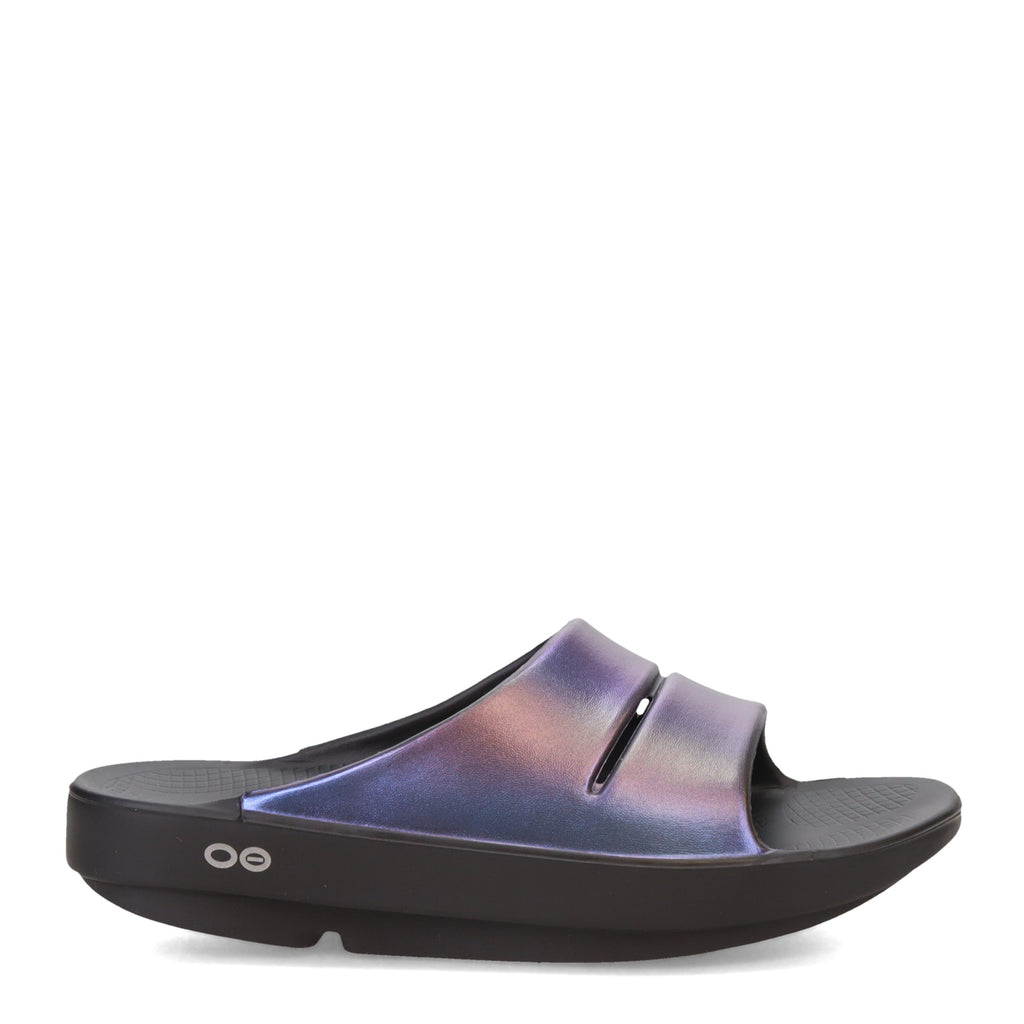 Women's OOfos OOahh Slide Sandal MIDNIGHT SPECTRE 1101-MIDNIGHT