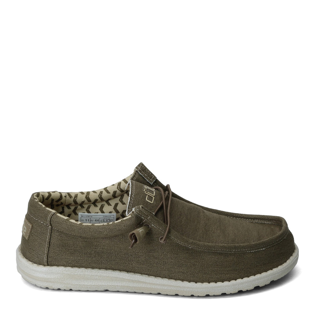 Men's Hey Dude Wally Stretch Canvas Slip-On TOBACCO 110381521