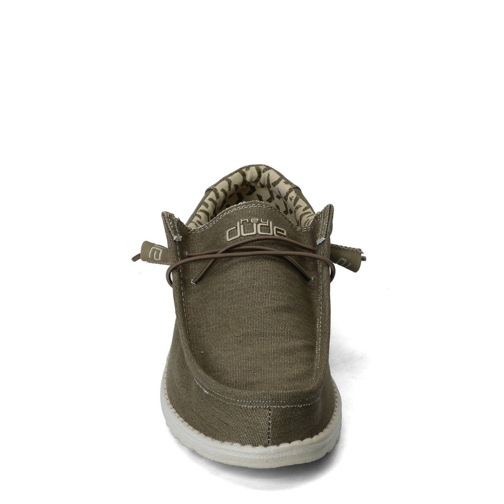 Men's Hey Dude Wally Stretch Canvas Slip-On TOBACCO 110381521