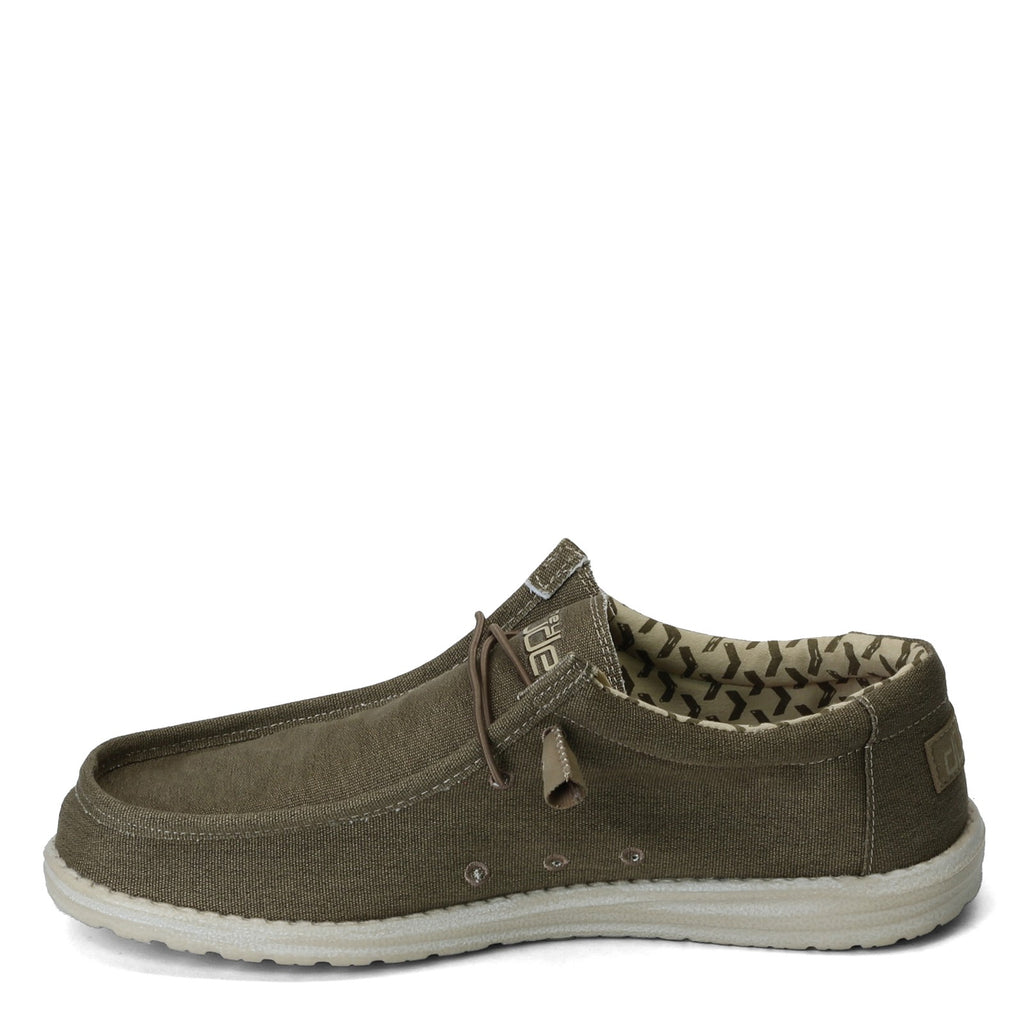 Men's Hey Dude Wally Stretch Canvas Slip-On TOBACCO 110381521