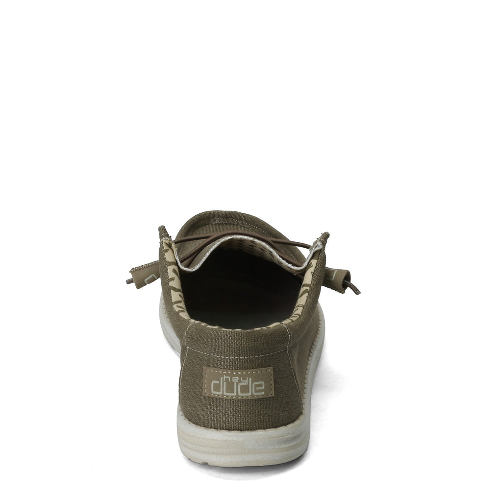 Men's Hey Dude Wally Stretch Canvas Slip-On TOBACCO 110381521