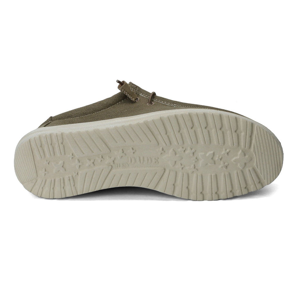 Men's Hey Dude Wally Stretch Canvas Slip-On TOBACCO 110381521