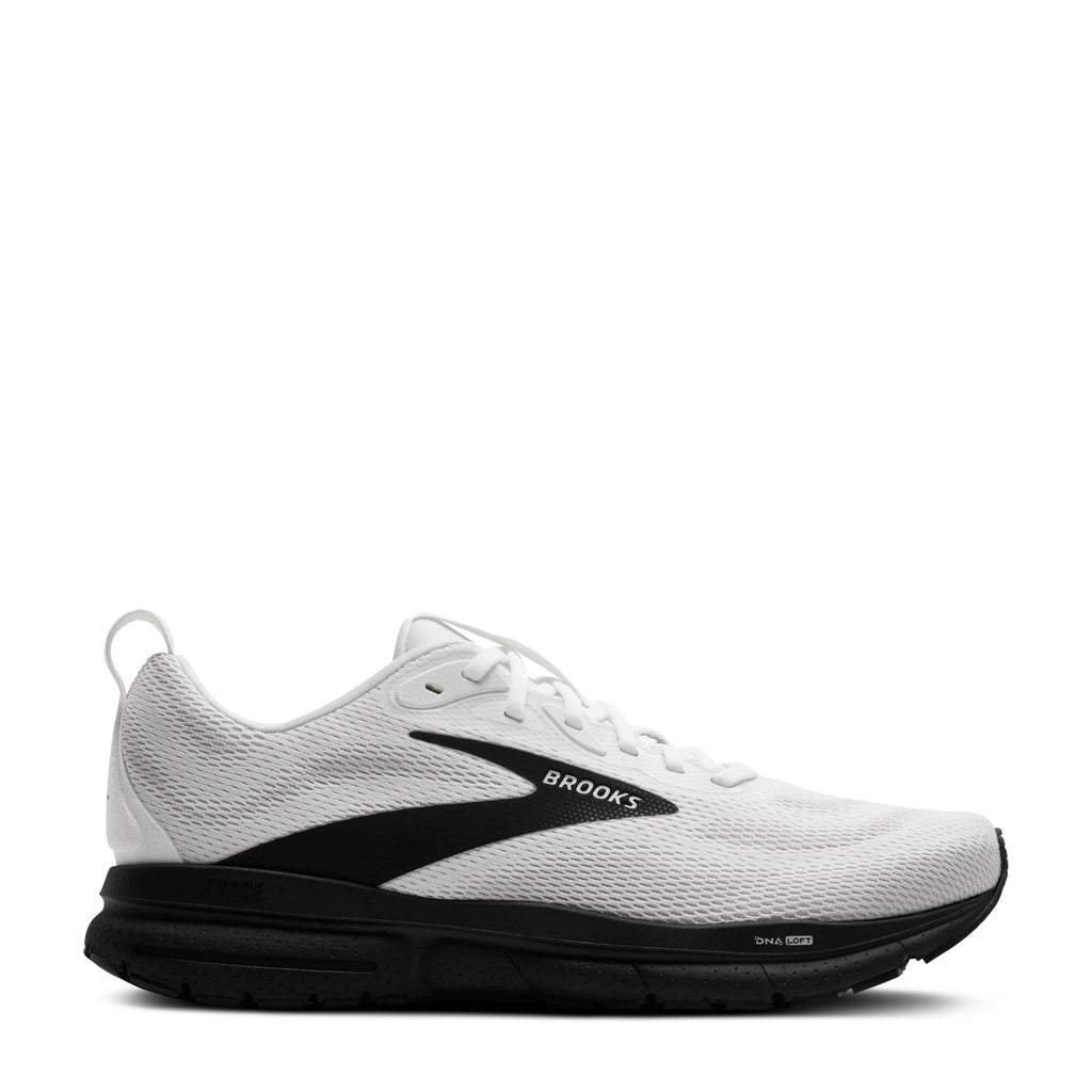 Men's Brooks Trace 4 Running Shoe WHITE / BLACK 110452 1D 169