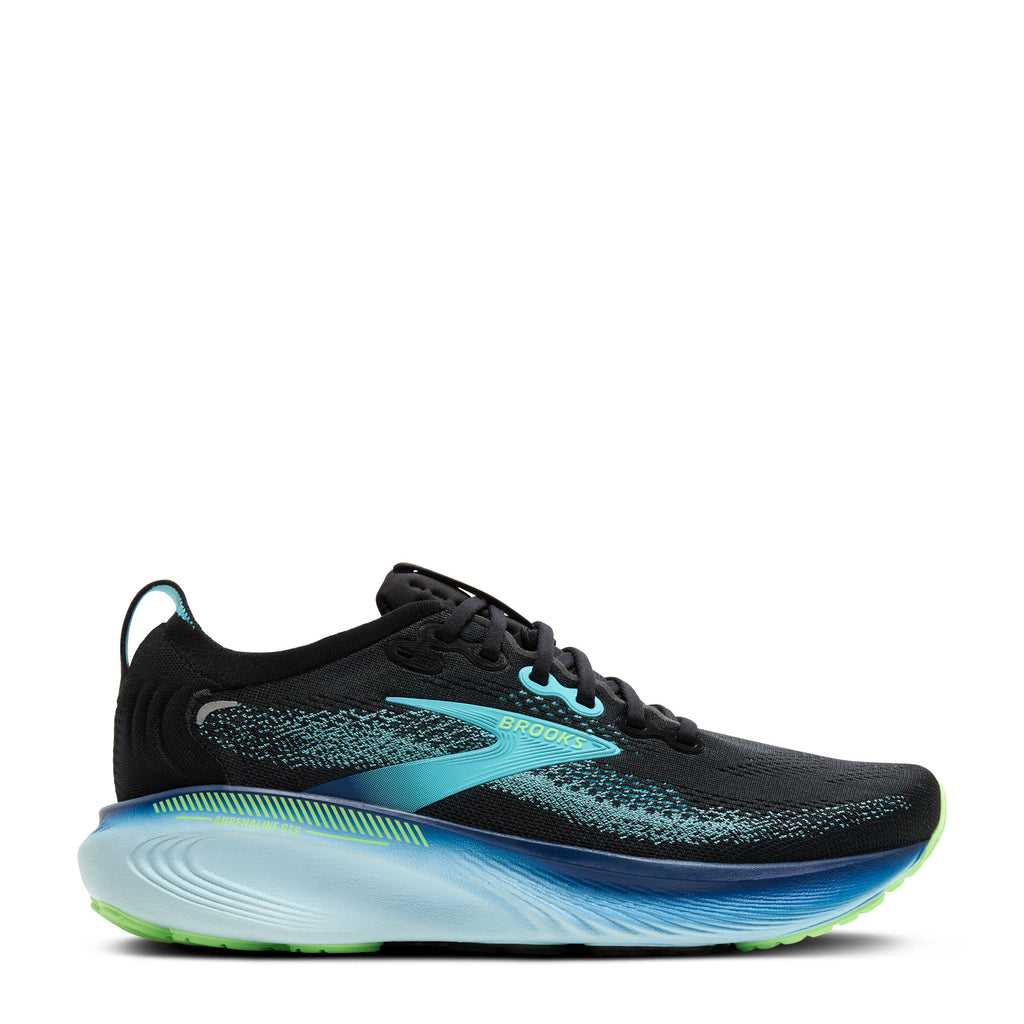 Men's Brooks Adrenaline GTS 25 Running Shoe BLACK/IPANEMA/MINT 110454 1D 055