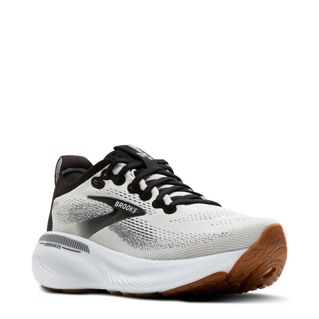 Men's Brooks Adrenaline GTS 25 Running Shoe WHITE/BLACK/WHITE 110454 1D 189